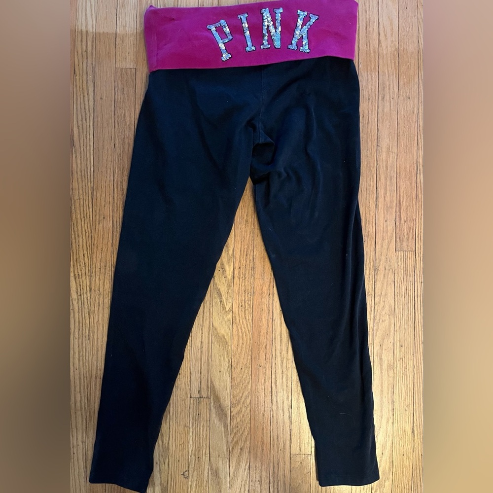 Y2K Victoria Secret "Pink" Bejeweled Yoga Pants